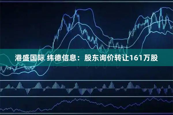 港盛国际 纬德信息：股东询价转让161万股