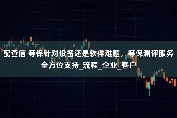 配查信 等保针对设备还是软件难题，等保测评服务全方位支持_流程_企业_客户