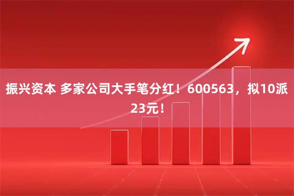 振兴资本 多家公司大手笔分红！600563，拟10派23元！
